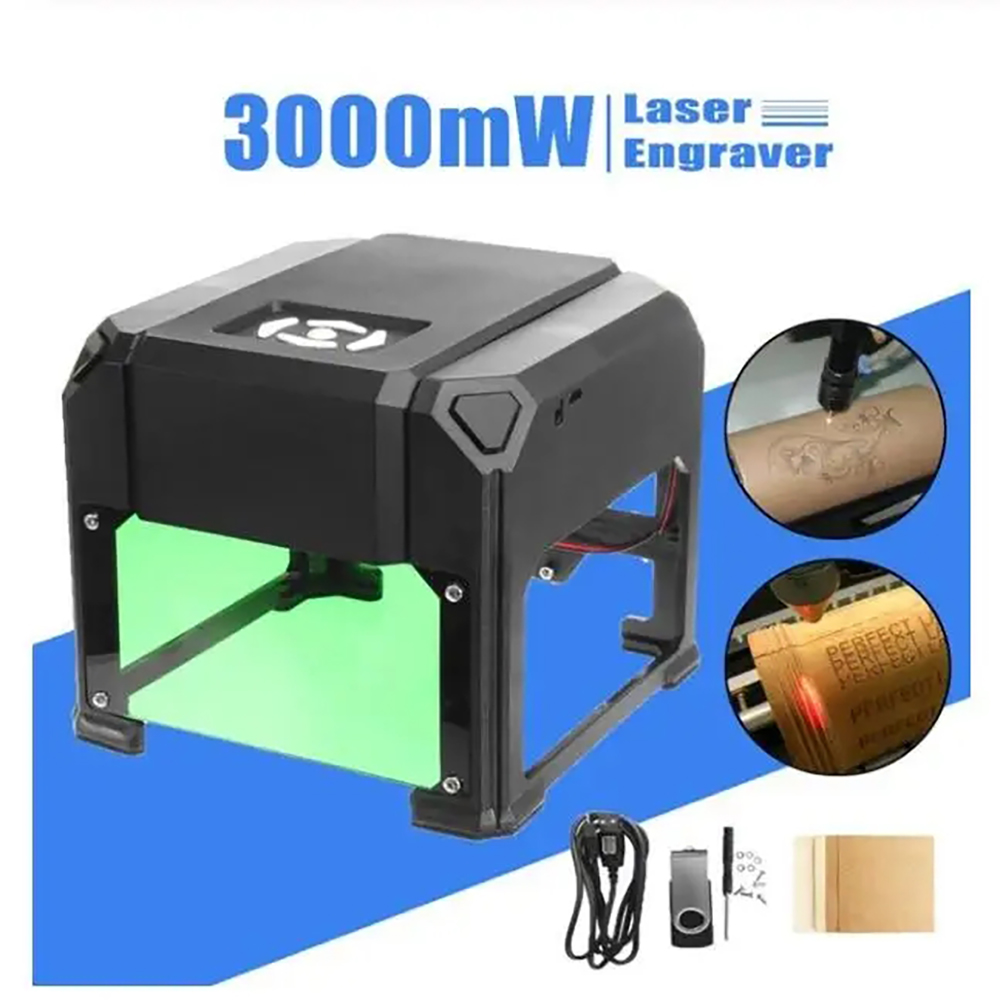 Industrial Laser Printing Machine - Mini USB 3000MW CNC Laser Engraving