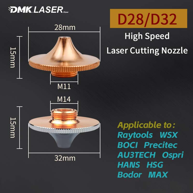 Metal Laser Cutter Head - D28/D32 High Power High Speed Laser