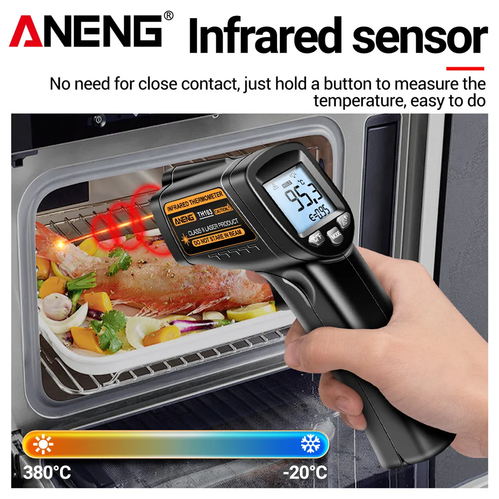 Infrared Laser Temperature Gun - Industrial Laser Temperature Gun recension och pris