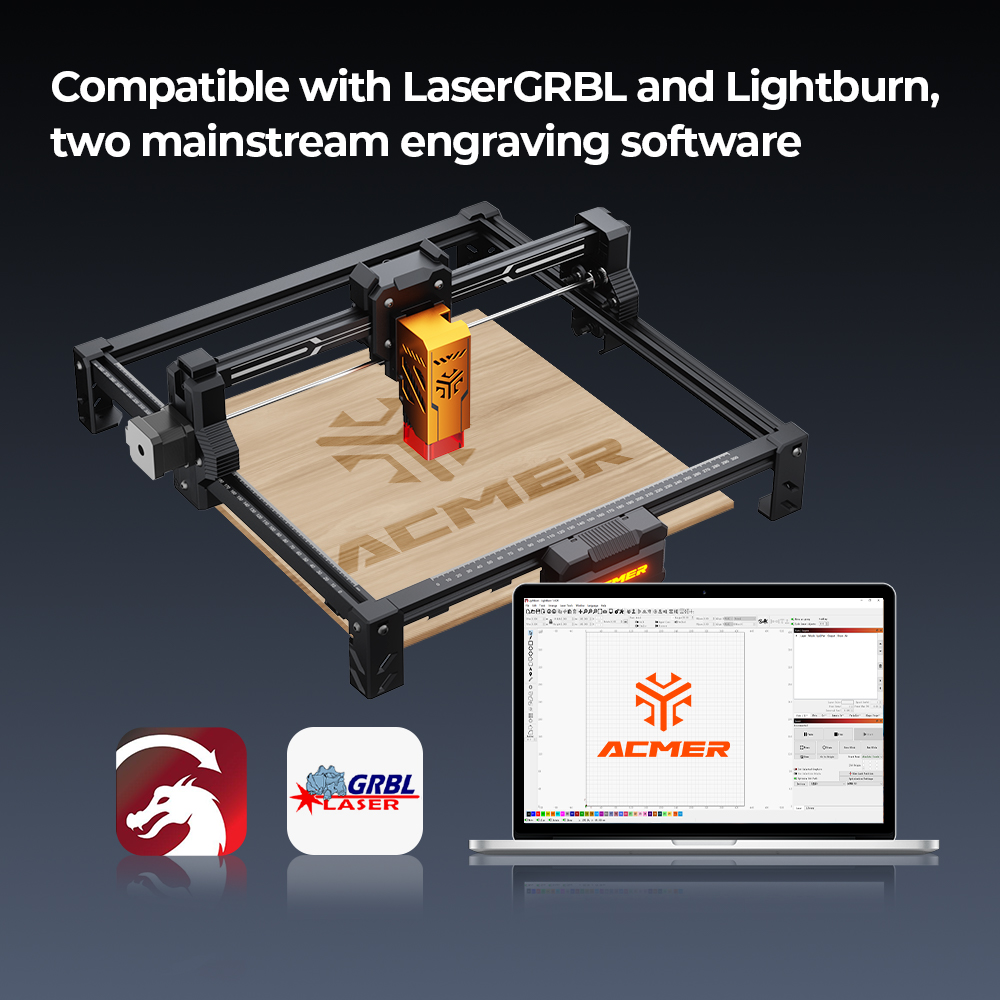 ACMER S2 12W Laser Engraver an - Industrial Laser Printing Machine recension och pris