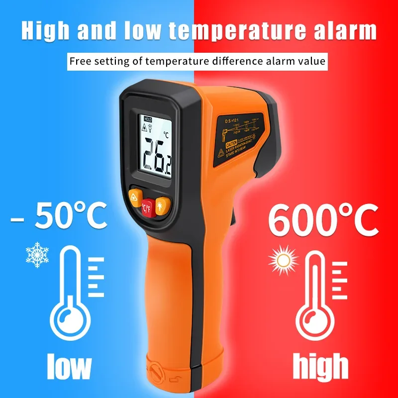 T400 T600 Digital Infrared The - Industrial Laser Temperature Gun recension och pris