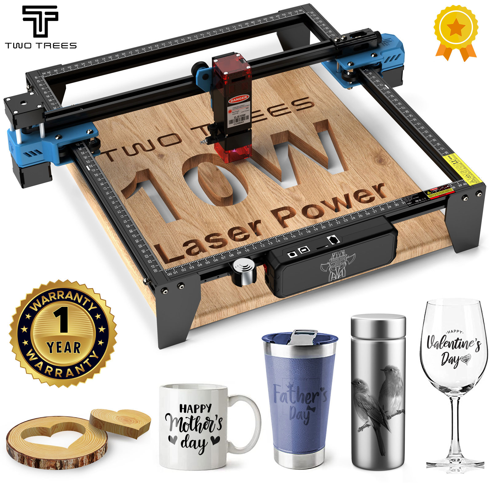 TwoTrees TTS-10 Pro 80W Laser  - Industrial Laser Printing Machine recension och pris
