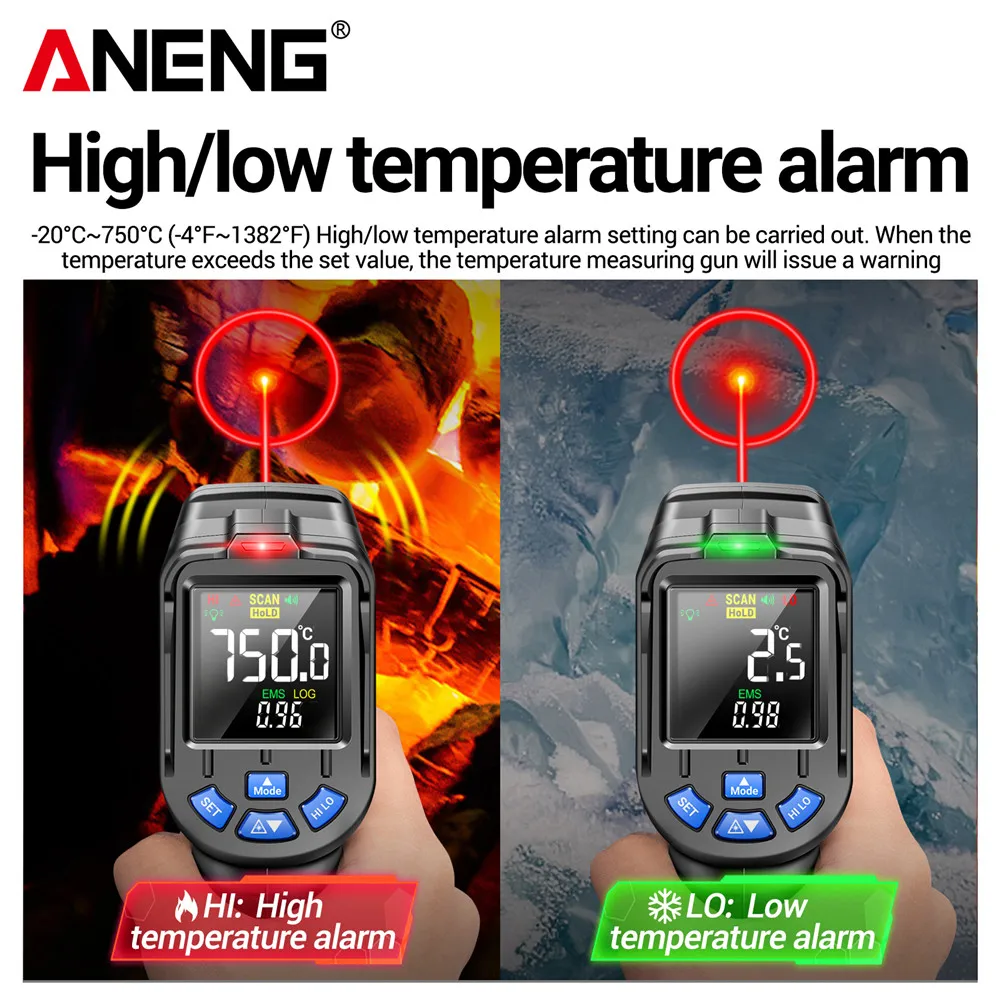 ANENG TH06 Infrared Laser Ther - Industrial Laser Temperature Gun recension och pris