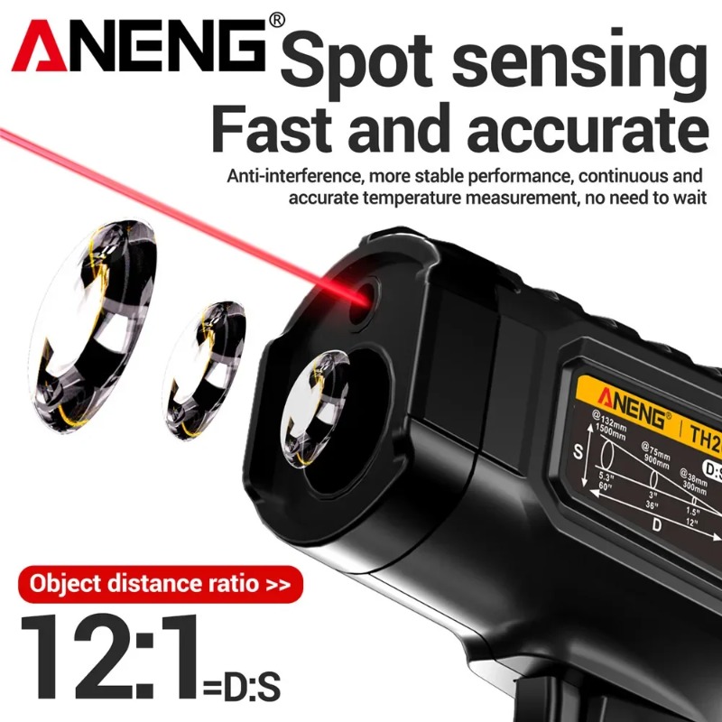 ANENG TH202 Industrial Handhel - Industrial Laser Temperature Gun recension och pris