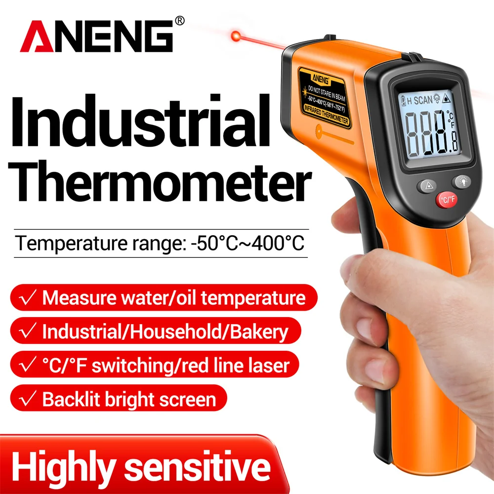 ANENG TH201 Infrared Thermomet - Industrial Laser Temperature Gun recension och pris