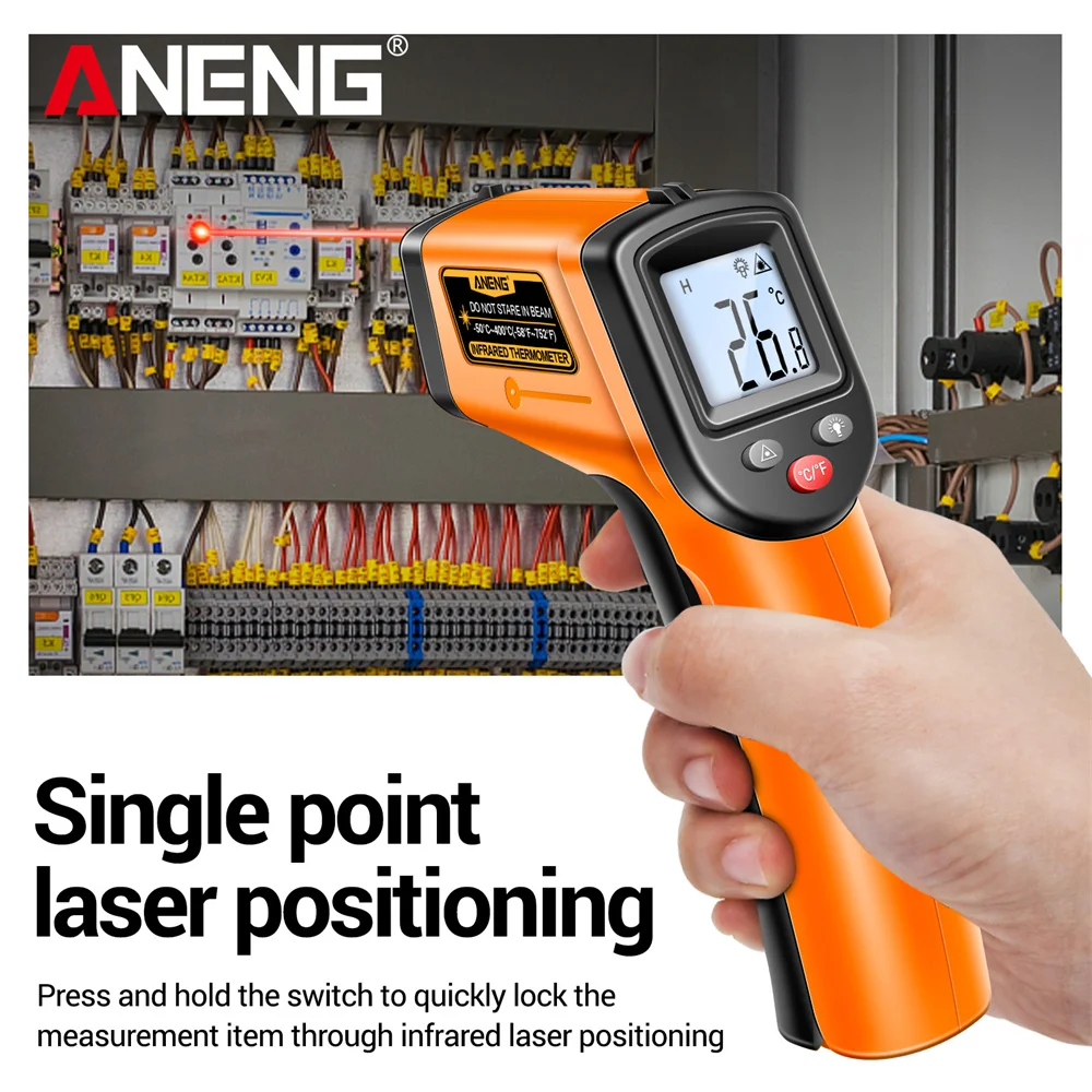 ANENG TH201 Infrared Thermomet - Industrial Laser Temperature Gun recension och pris