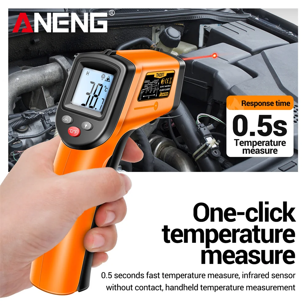 ANENG TH201 Infrared Thermomet - Industrial Laser Temperature Gun recension och pris