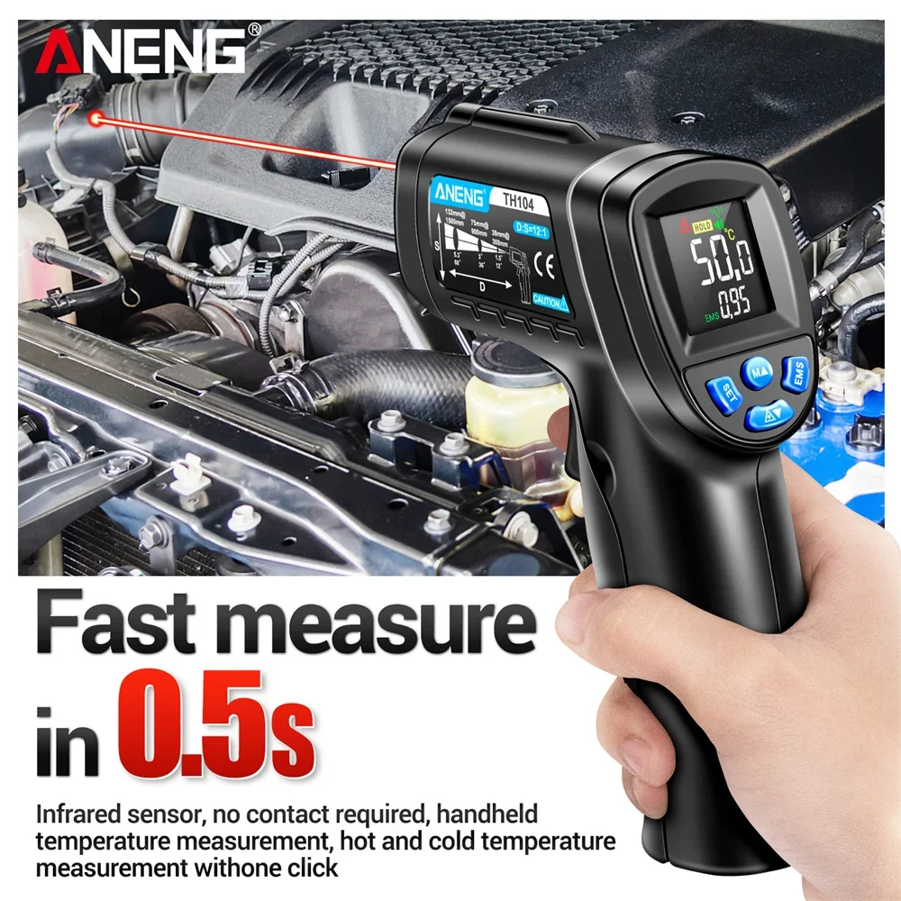 Infrared Thermometer Industria - Industrial Laser Temperature Gun recension och pris