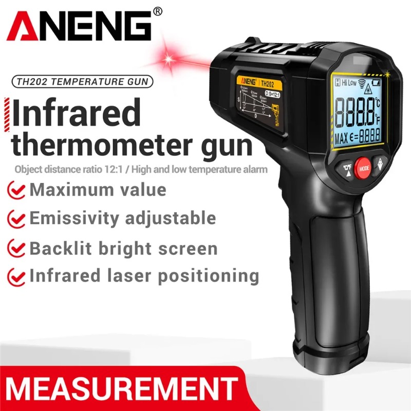 ANENG TH202 Non-contact Infrar - Industrial Laser Temperature Gun recension och pris