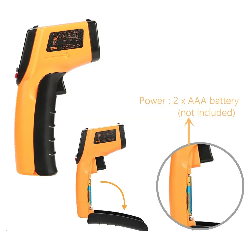 Portable Infrared Thermometer  - Industrial Laser Temperature Gun recension och pris